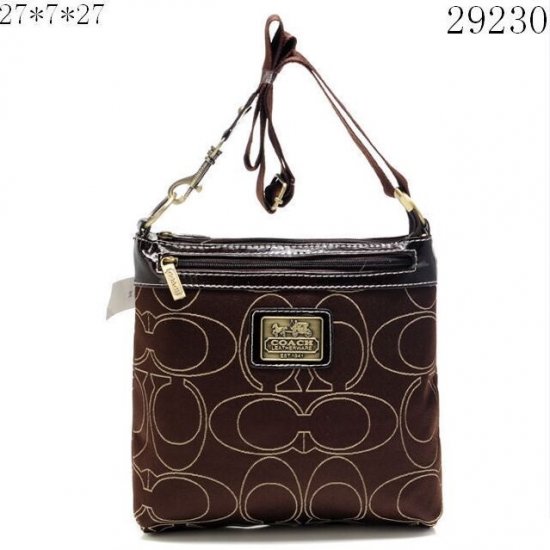 Coach Swingpack In Signature Medium Coffee Crossbody Bags AXB